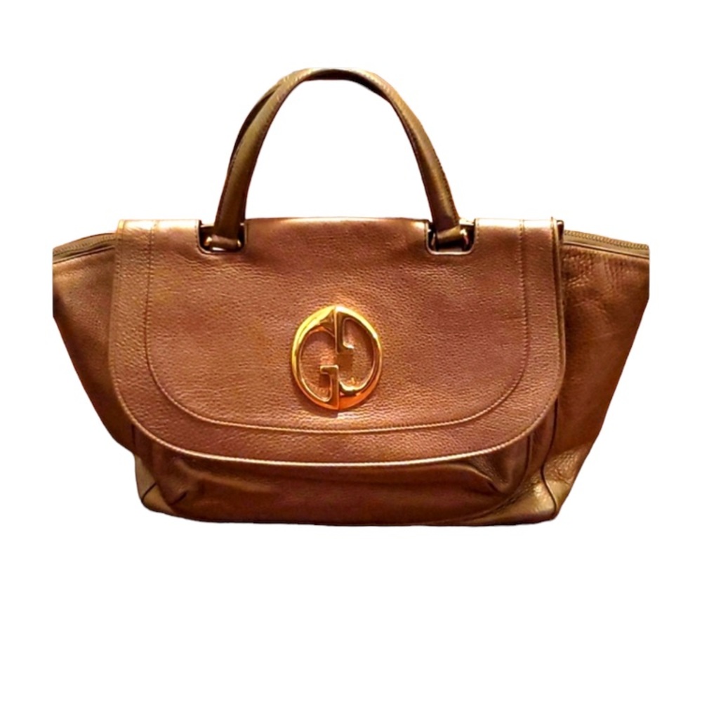 Gucci 1973 Gold/Bronze Medium Top Handle Bag - Used